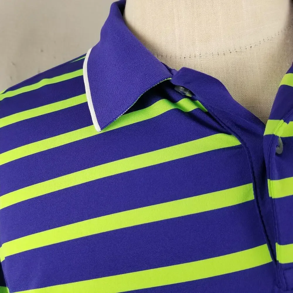 Ralph Lauren RLX Polo Shirt Mens XL Striped 2017 US Open Erin Hills Golf‎